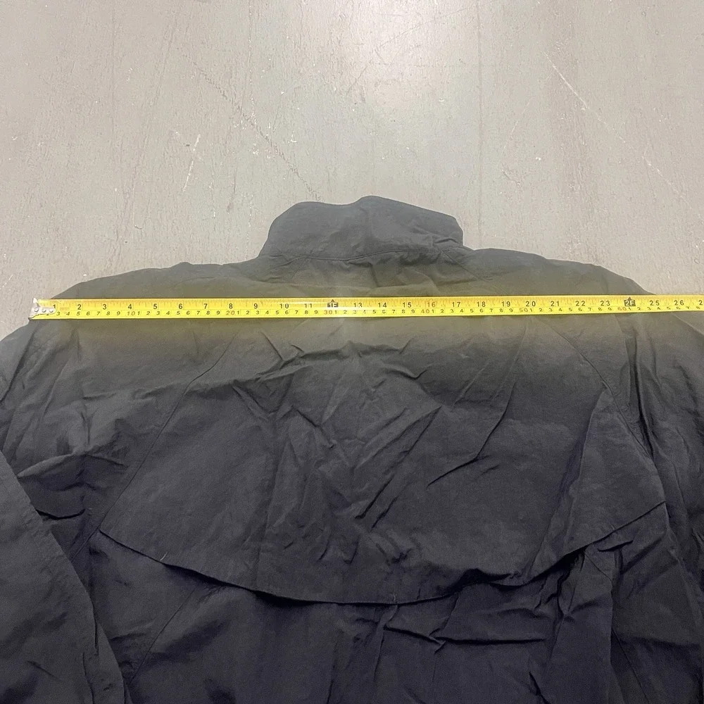 Reebok Men's XL Black Purple Full Zip Windbreaker Jacket Retro Athletic Coat‎